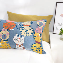 Cute Cats Pure Cotton Button Pillowcases (2PCS)