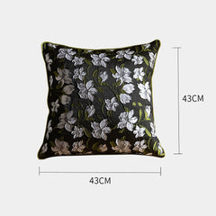 Gardenia Floral Pattern Zipper Pillowcase