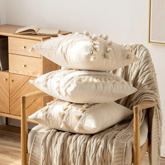 Boho-Kissenbezug mit Quasten