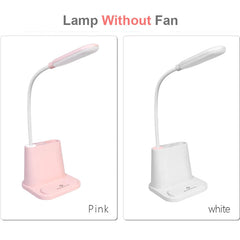Lampe de bureau avec ventilateur