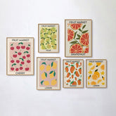 Obstmarkt Leinwand Poster