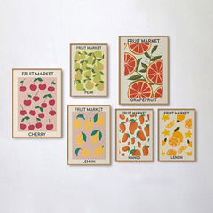 Fruit Market Canvas Posters