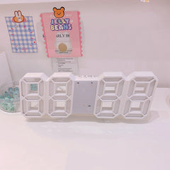 Weißer digitaler Wecker