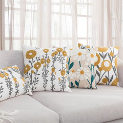 Housses de coussin brodées Spring Joy