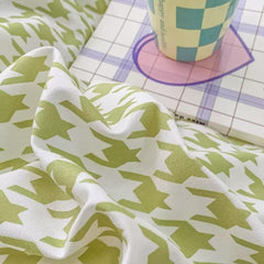Korean Check Bedding Set