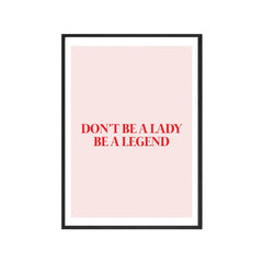 Sei eine Legende Poster