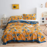 Bohemian Flower Print Double Side Quilt