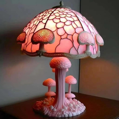 Trippy Pilz Nachttischlampe