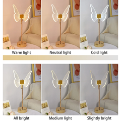 Schmetterlings-Nachttischlampe