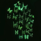 Autocollants papillons 3D lumineux