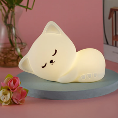 Lampe de nuit lumineuse en forme de chat