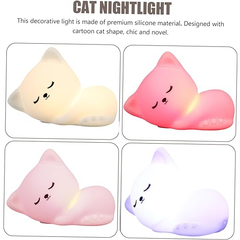 Lampe de nuit lumineuse en forme de chat