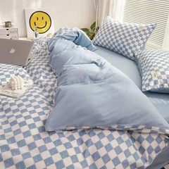 Kariertes Bettwäscheset