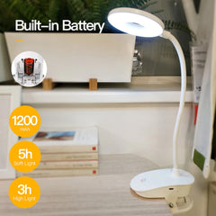 Wireless Bedside Clip On Lamp