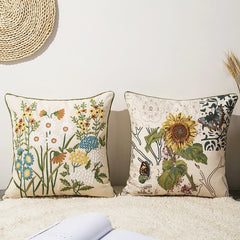 Vintage Flower Pillow Case Pillow Sham