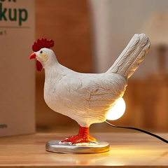 Schrullige Hühnerlampe