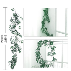 Guirlande de feuilles de saule artificielles