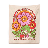 Indie-Blumen-Wandteppich