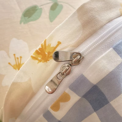 Parure de lit réversible à motif floral