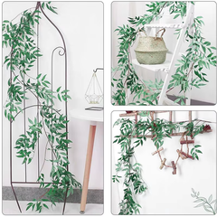 Guirlande de feuilles de saule artificielles