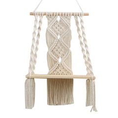 Étagère en macramé de style bohème