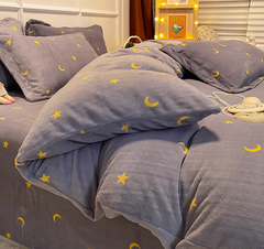 Thickened Winter Double-sided Milk Velvet Bed Sheet And Quilt Cover