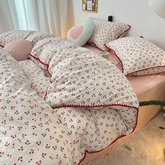 Vintage Kirsch-Bettwäscheset