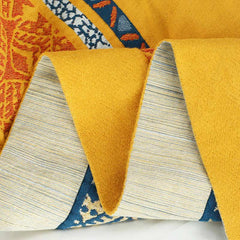 Bohemian Reversible Yellow Flower Summer Quilt