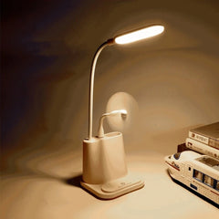 Lampe de bureau avec ventilateur