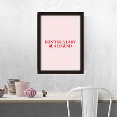 Sei eine Legende Poster