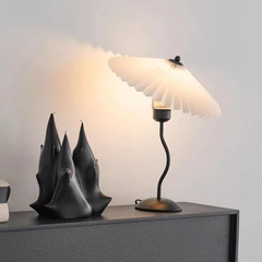 Lampe plissée rétro irrégulière