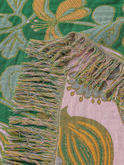 Print Plant Four Season Sofa Throw Boho Throw Blanket