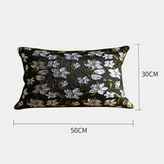 Gardenia Floral Pattern Zipper Pillowcase