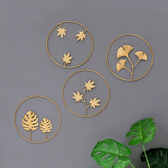 Décoration murale en forme de feuille