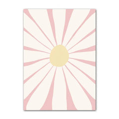 Minimalistische ästhetische Pastellblumen Leinwandposter