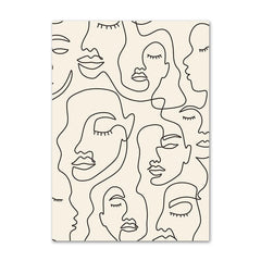 Lines and Faces Galerie-Wand-Leinwandposter