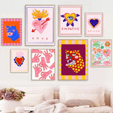 Seltsame asiatische Leoparden-Leinwandposter