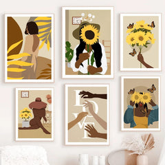 Embrace Sunflowers Galerie-Wand-Leinwandposter