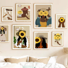 Embrace Sunflowers Galerie-Wand-Leinwandposter