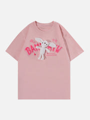 T-shirt graphique lapin 3D