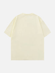 T-Shirt mit 3D-Stern-Schriftzug-Print