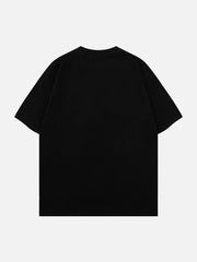 T-Shirt mit 3D-Stern-Schriftzug-Print