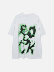 T-shirt imprimé graffiti abstrait