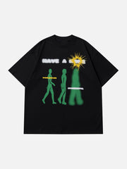 T-shirt graphique abstrait