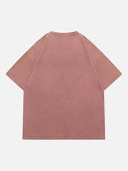 T-shirt imprimé portrait abstrait - 1619