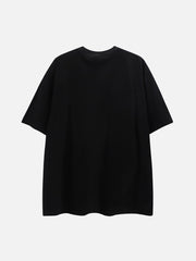 T-shirt imprimé portrait abstrait