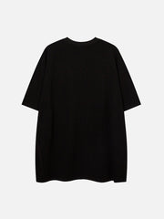 T-shirt imprimé portrait abstrait