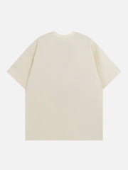 Alphabet Schmetterling Patchwork T-Shirt