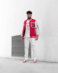 Jacken mit Alphabet-Stickerei -1309