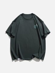 T-Shirt mit Alphabet-Print